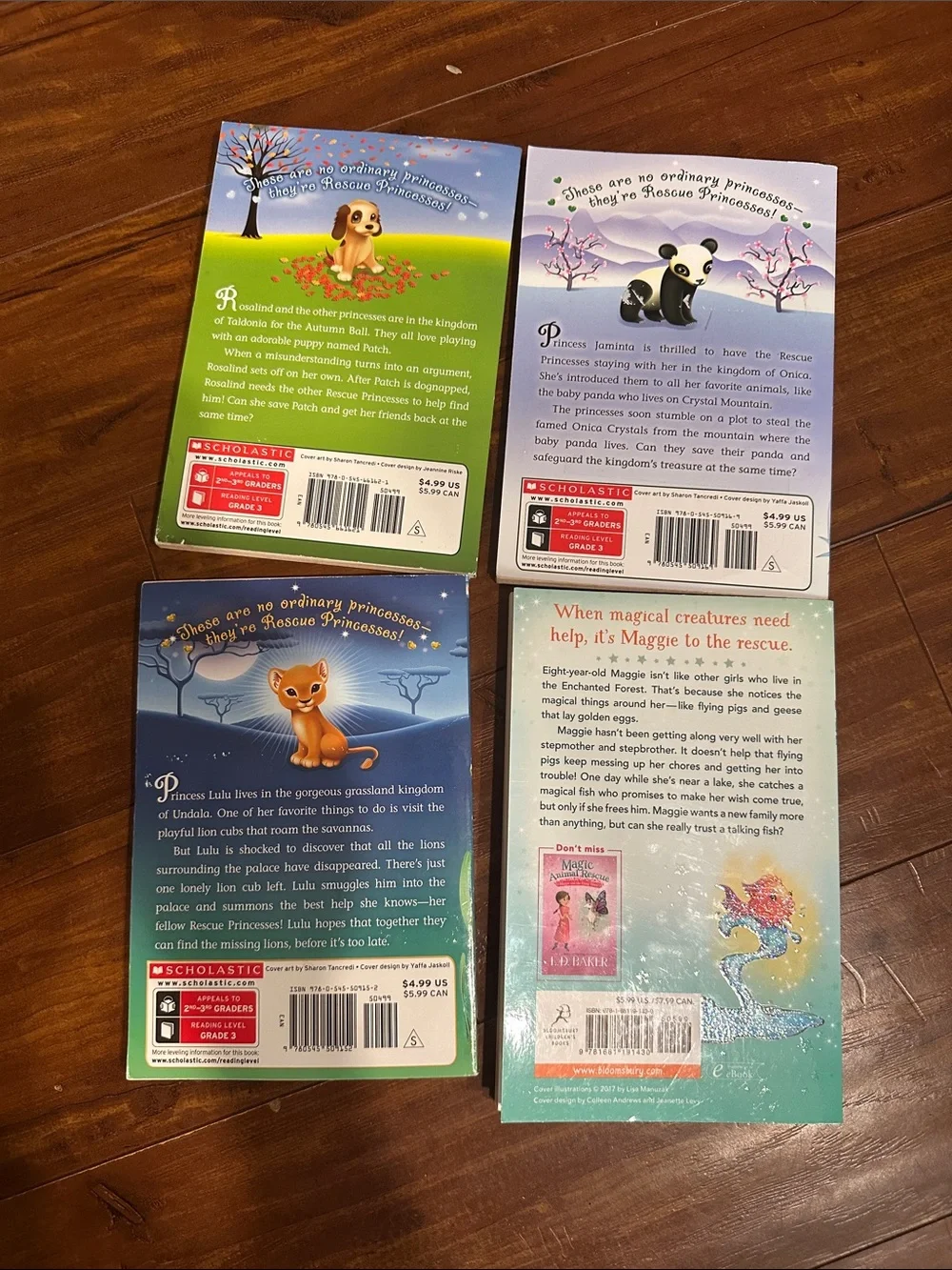 Rescue Princesses Books Lot 4 Scholastic Chapter Books Magic Animal Rescue